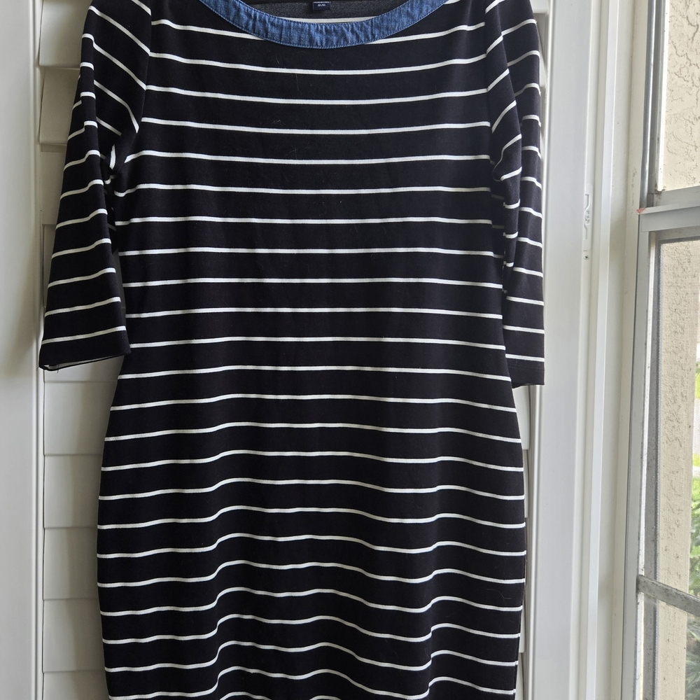 Striped Black and White Dress